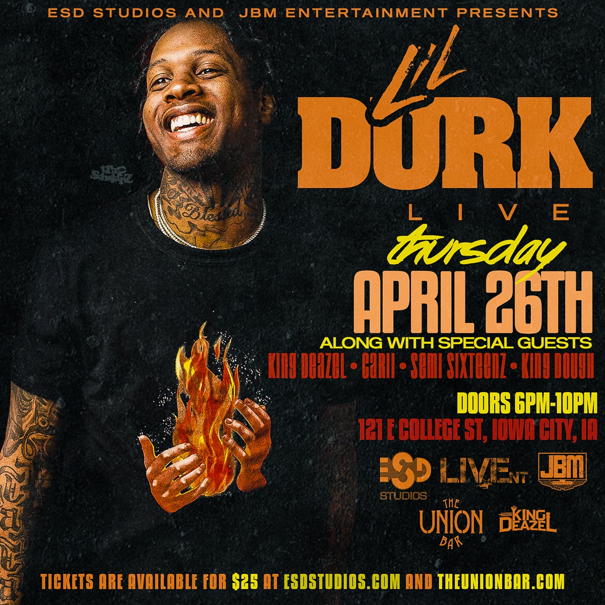 Lil Durk Live — The Union Bar, Iowa City