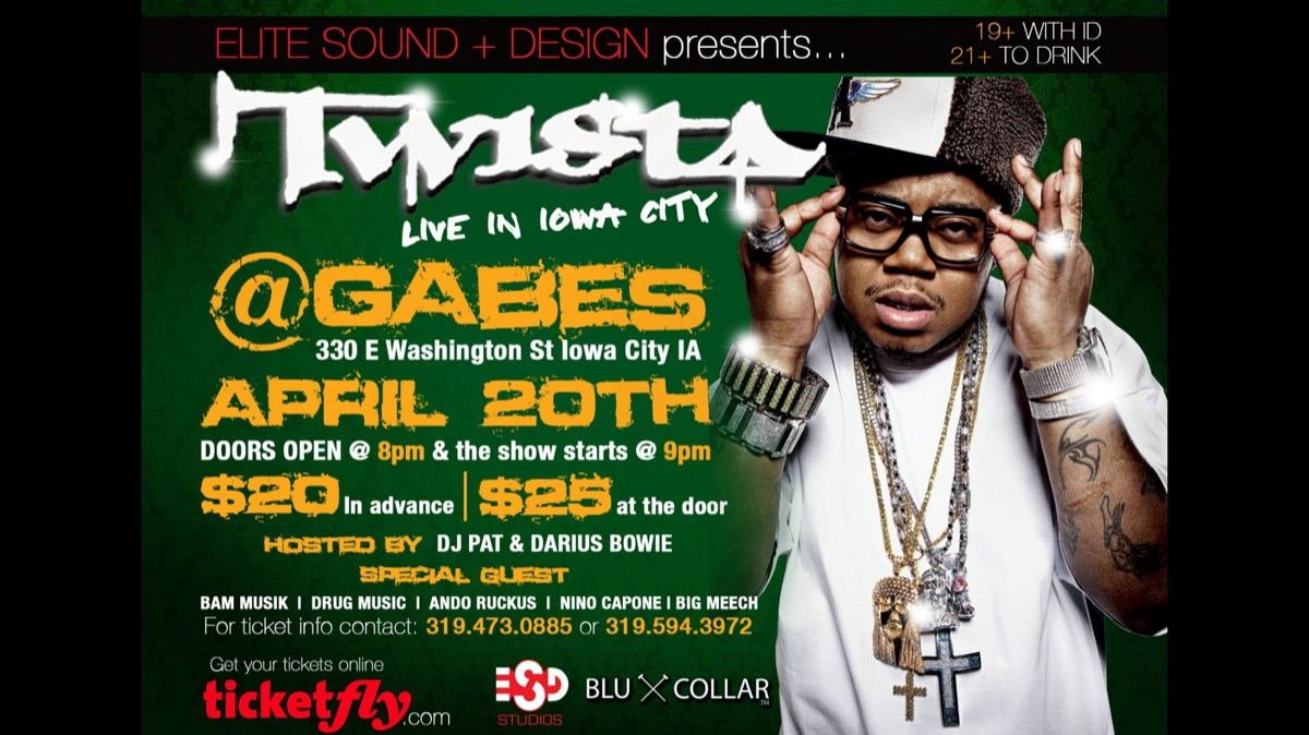 Twista Live — Gabe's, Iowa City